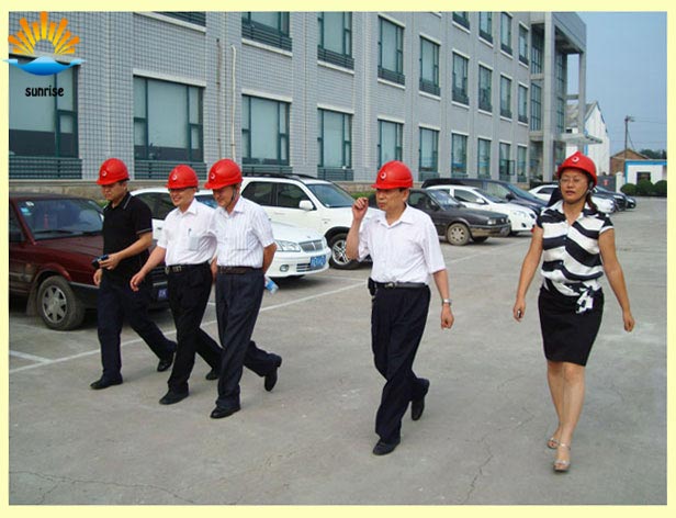 Korea customers to mullite insulation bricks factory inspect Korea customers to mullite insulation bricks factory inspect